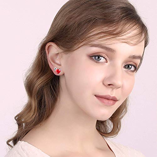 AOBOCO Gifts for Nurse Doctor 925 Sterling Silver Medical Symbol Studs Earrings Graduation Jewelry Gifts for New Nurse Doctor RN Student2