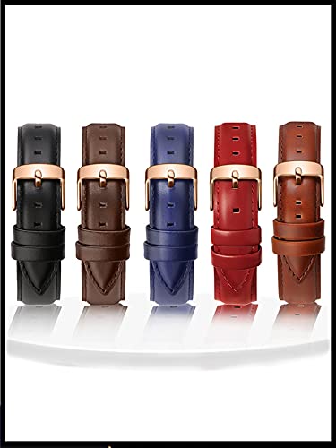 LXFFCOK Qualidade Genuine Leather Watch Band 13mm 14mm 16mm 17mm 18mm 20mm homens Watchbands para DW