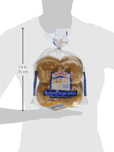 Arnold, White Hamburger Rolls, 8 ct, 16 oz