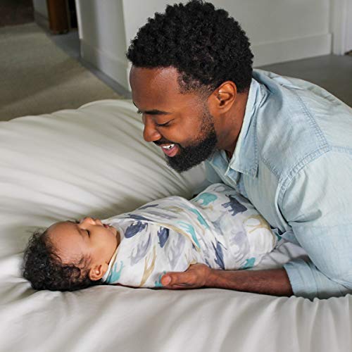 Image of aden + anais Silky Soft Swaddle Blanket, Boutique Muslin Blankets for Girls & Boys, Baby Receiving Swaddles, Ideal Newborn & Infant Swaddling Set, Perfect Shower Gifts, 3 Pack, Expedition