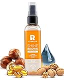 SHINE BROWN Bräunungsöl in 2 Phasen mit Hyaluronsäure | feuchtigkeitsspendende Formel für eine intensivere Bräune | für Sonnenbaden und Solarium