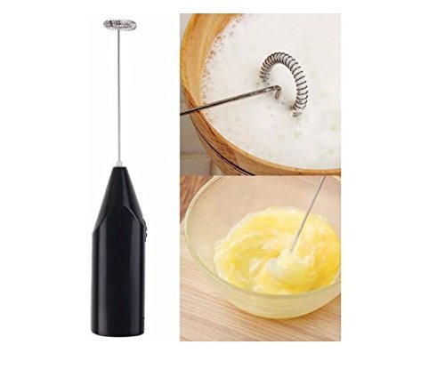 Cappucino Maker handheld Electric Milk Frother Stirrer Mixer (black)