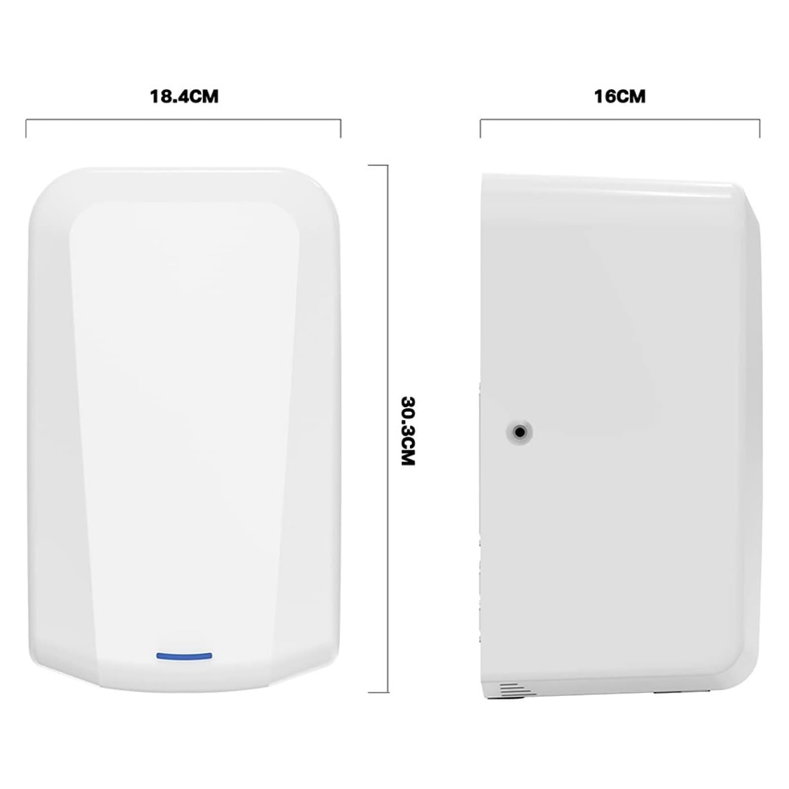 Elektryczna suszarka do rąk z filtrem HEPA, automatyczna suszarka do rąk o dużej prędkości Wiatr gorący zimny wiatr do łazienki komercyjnej(Hand dryer2)