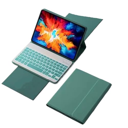 Housse de Protection pour Clavier QWERTY Lenovo Xiaoxin Pad Pro 12,7 Pouces 2023 Étui Dark Green Lumineux
