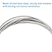 Piutouyar 4 String Bass Guitar Strings Set, Stainless Steel Bass Strings, Precision Electric Bass 4 Strings Replacement Bass Instrument Accessories