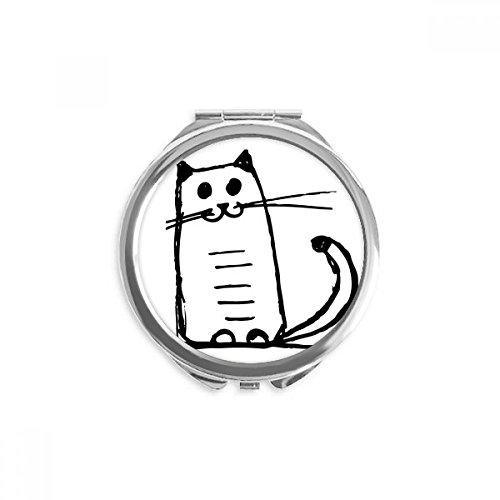 Miroir de poche chat sourire : retouches maquillage faciles et portables au quotidien