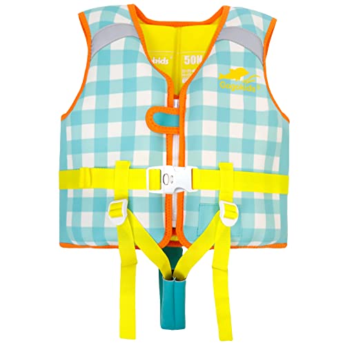 Gogokids Chaleco de natación para niños – Traje de baño flotante para niños pequeños natación aprendizaje flotabilidad traje de baño para niños y niñas