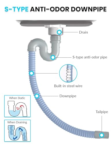Évier utilitaire pour restaurant ou garage en inox avec robinet - 6