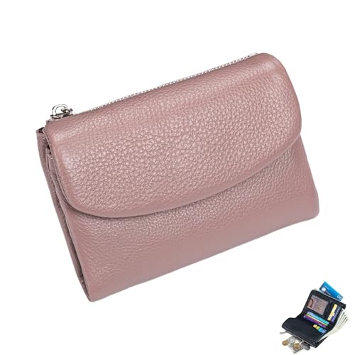 Joyfullygo Wallet, Unisex Pebble Leather Wallet, Credit Card Holder, Coin Holder and Cash Slots ﻿(Color 6)