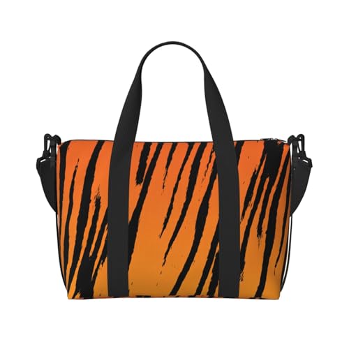 Sac de voyage ultra léger à motif tigre rayé mixte