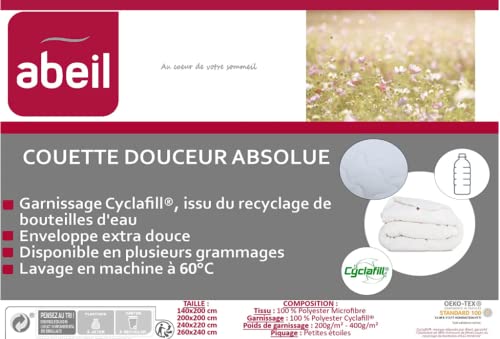 Couette Abeil enveloppe microfibre douce au garnissage léger 200g - 5