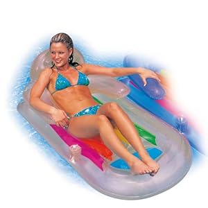 Intex 58802, Colchoneta Ligera de Polipropileno, sillón bronceador, Unisex, Multicolor, 160x85 cm