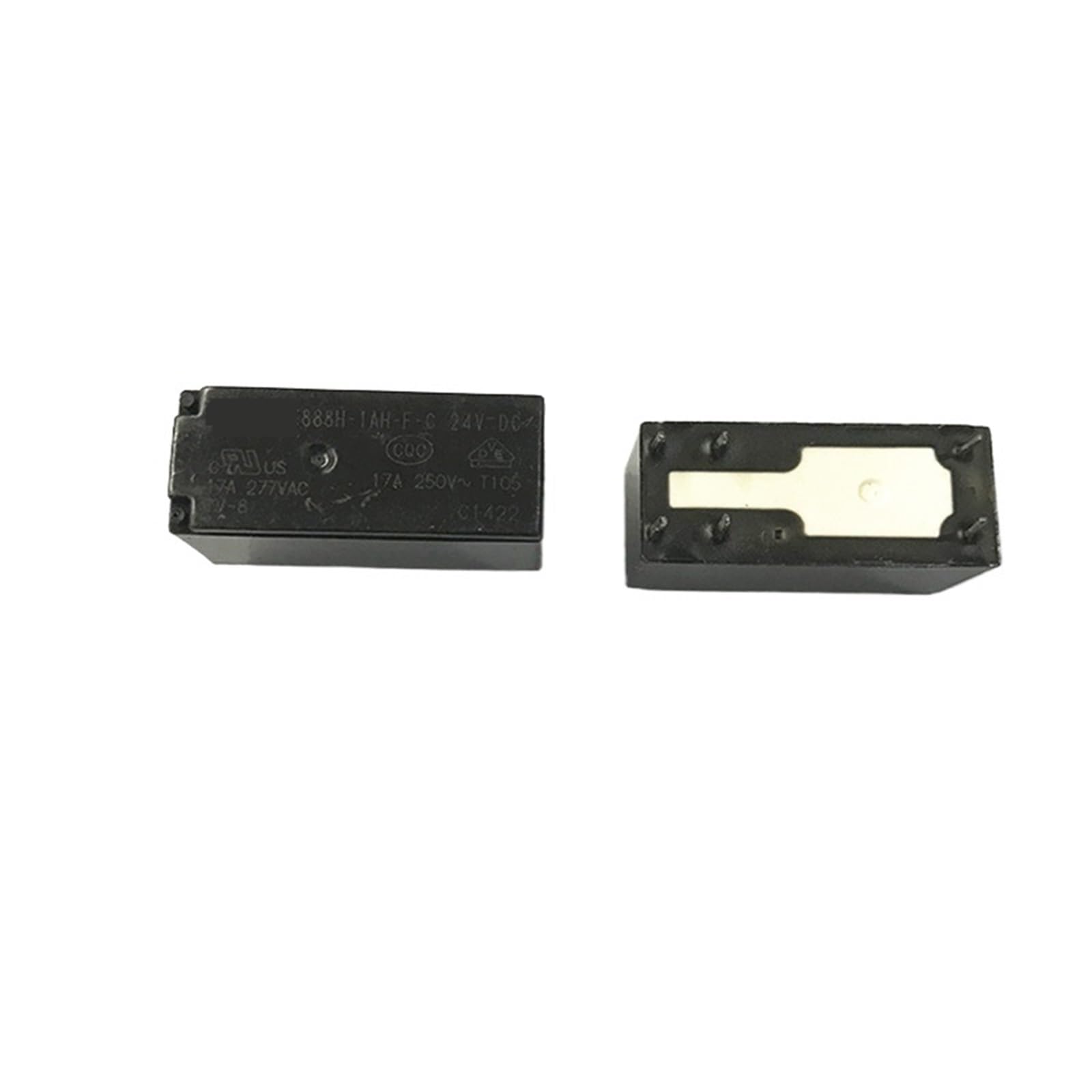 Relais normalement Ouvert 24V 16A haute durabilité 888H-1AH-FC