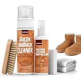 Suede and Nubuck Shoe Cleaner Kit, 5-in-1 Cleaning and Protector Spray with Suede Brush & Eraser, Cloth, Safely Clean, Protect & Restore Shoes, Boots, Uggs, Furniture, Jackets, Bags and Car Seats