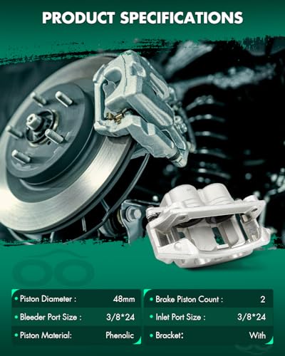 Image of SCITOO 18B4634 Front Right Disc Brake Caliper Assembly w /Bracket For Ford For F-150 1996-2003,For Ford For F-150 Heritage 2004