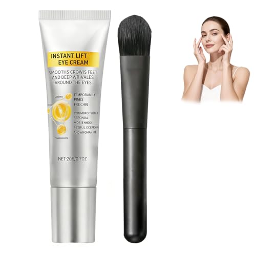 DOVBAN 1 Pieza Contorno De Ojos Tensor Con Pincel Incluido, Remescar Bolsas y Ojeras, Crema Ojos Antiarrugas, Tratamiento Reafirmante, Efecto Mate