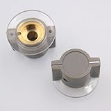 GD-PARTS Plastic Knobs for Vintage Marconi Neve Style Audio Instrument Guitar Effect Pedal Cabinet Double Set Screws Brass Insert 10PCS (Gray)