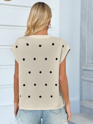 Image of GREAIDEA Womens Sweater Vest Cap Sleeve Business Casual Tops Work Shirts