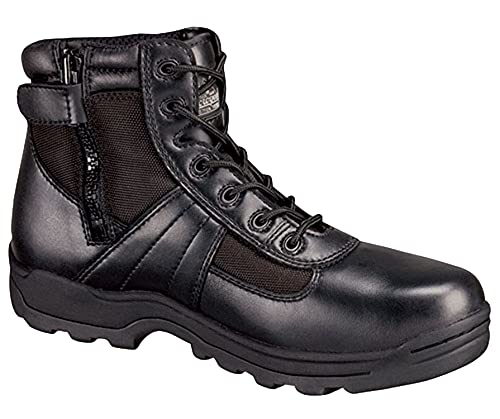 Thorogood Deuce 6” Waterproof Side-Zip Black Tactical Boots For Men And Women With Composite Safety Toe, Full-Grain Leather, And Slip-Resistant Outsole; Bbp & Eh Rated, Black - 10 M Us #TOP2