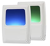 AmerTac 71382CC Forever-Brite Plug-In Night Light, Multi-Color, 2 Pack