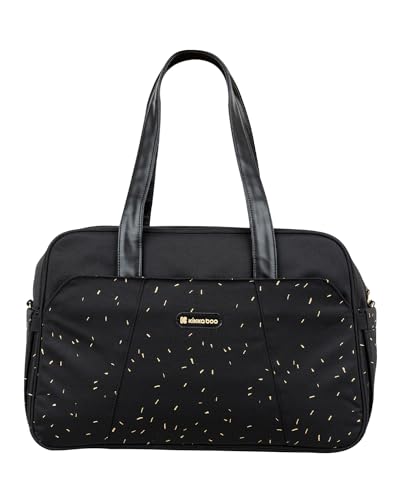 kikka boo Bolso Carrito de Bebé CHELSEA, Cambiador Incluido, Gran Capacidad, Bolso de mano Para Pañales, Departamento Termo Aislado, Bolsillo impermeable, Negro