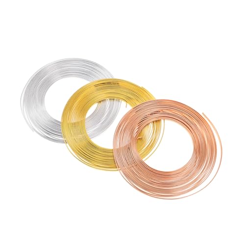 Alambre plano de aluminio para manualidades creativas y decoración de interiores SEWACC