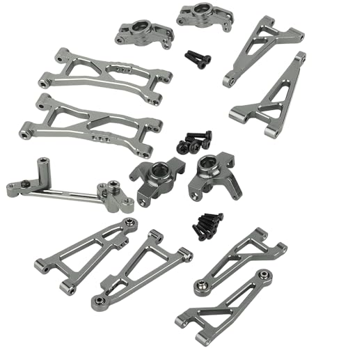 Composants de direction en métal 1/16 MJX 16207 16208 16209 Hyper GO bras de suspension gris