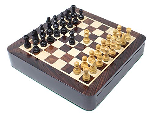 Set de Ajedrez Magnético de Viaje de Madera 7.5 pulgadas miniatura 2