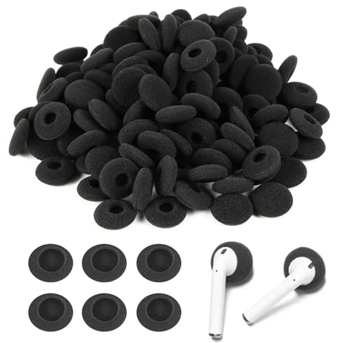 BDBF 100Pcs Earphone Sponge Mesh Cushion Pads,Replacement Foam Earbud Earpad,Ear Earbuds Headset Covers,Foam Earpad Replacement Covers For Earphones & Headphones (Single hole black) BDBF 100Pcs Earphone Sponge Mesh Cushion Pads,Replacement Foam Earbud Earpad,Ear Earbuds Headset Covers,Foam Earpad Replacement Covers For Earphones & Headphones (Single hole black)