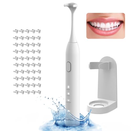 Electric Flosser, Voraiya®Electric Flosser for Teeth, Gum Stimulator, Tongue Scraper/Cleaner, Electric Flossers for Adults & Kids, Electric Flosser Starter kit (50PC Floss Heads)