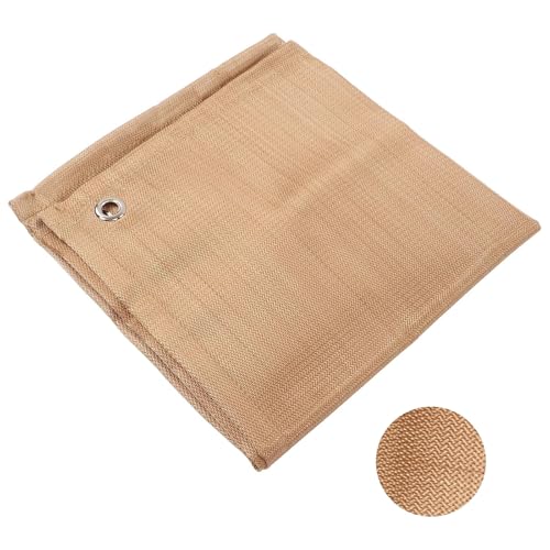 Tela ignífuga, manta de fibra ignífuga de aislamiento térmico de tela ignífuga para barbacoa de camping al aire libre(50 * 50cm)