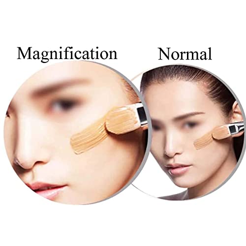 Miroir de maquillage mural double face pivotant et miroir de rasage extensible - 5