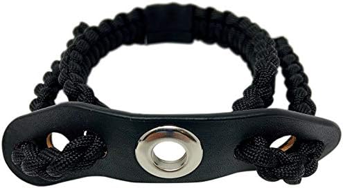 Miniatura 4 de Ten Point Gear Arco Tiro con Arco Eslinga de Muñeca 550 Paracord - Supervivencia Caza Tiro - 100% Cuero de Grano Completo con Ojal de Metal