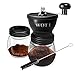 WOT I - Macinacaffè manuale con macina in ceramica, regolabile, in confezione regalo marrone