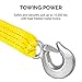 NEIKO 51008A Heavy Duty Tow Strap with Hooks 2 Pack, 2” x 30’, 10,000 LB Capacity, Tow Rope for Vehicles, Cars, Trucks, ATV Tow Strap