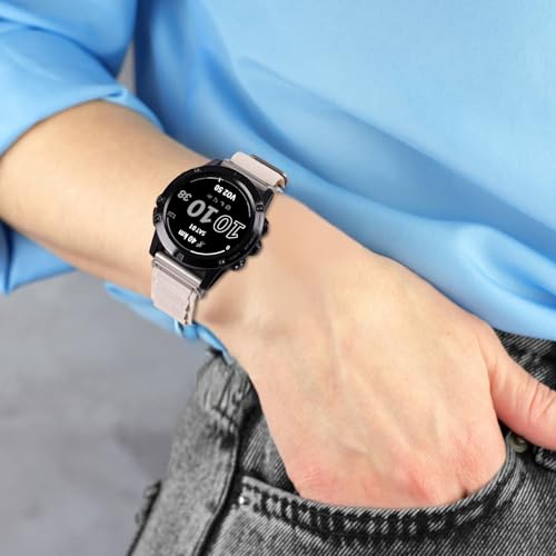 Image of Premium Nylon Strap 22mm for Garmin Forerunner 945, Fenix 5, 6, 7 Smartwatch - Alpine Loop