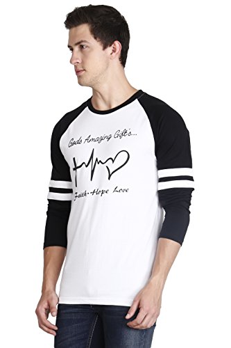 Image of FLEXIMAA Men's Cotton Round Neck Printed Full Sleeve T-Shirt