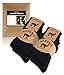 FORVEVO 4 Paar Alpaka Socken Herren 43-46, Wollsocken Damen, Warme Wintersocken mit Alpakawolle, Thermo Flauschig Stricksocken für Alltäglich, Outdoor, Wandern(Schwarz) mit The günstig Kaufen-FORVEVO 4 Paar Alpaka Socken Herren 43-46, Wollsocken Damen, Warme Wintersocken mit Alpakawolle, Thermo Flauschig Stricksocken für Alltäglich, Outdoor, Wandern(Schwarz)