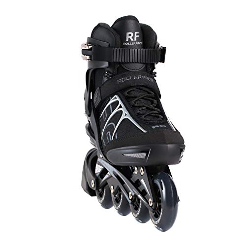 Rollerface Rfsport Black Men’s Adult Fitness, Sport And Recreation, Premium Inline Skate (Us Men 11) #TOP1