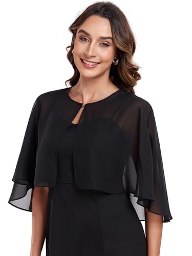 Shawl and Wraps for Evening Dress Chiffon Shawls Wedding Shrug Guest Bridesmaid Cape Scarves for Womens2