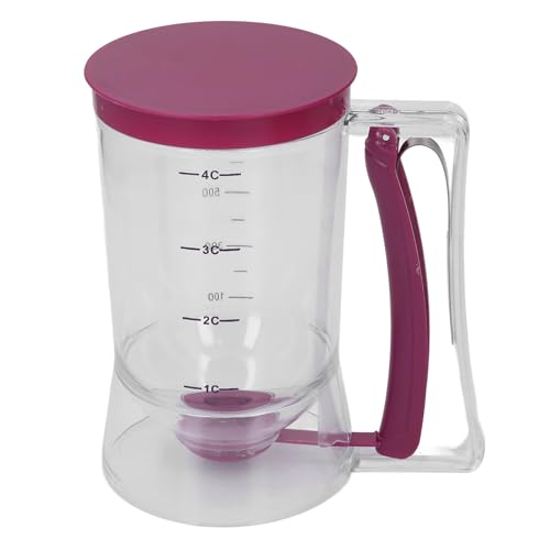 Pancake Batter Dispenser, 900ml Plastic Squeeze Handle Pancake Batter Dispenser Bottle Pancake Pourer Waffle Mix Dispenser Pancake Mixer for Pancake Cupcake Making