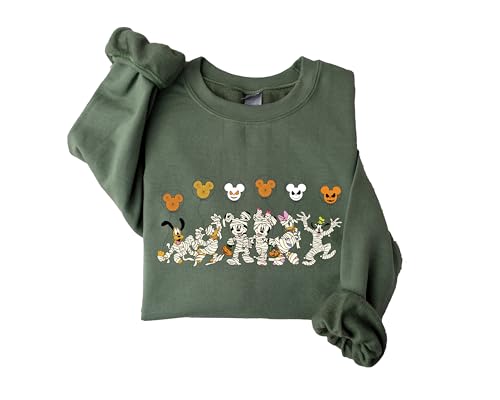 Mickey and Friends Sweatshirt, Halloween tshirt, Mummy Mickey Halloween Sweatshirt, Halloween shirt, Mickey Halloween sweatshirt Multicolor