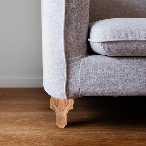 Patas de madera para sofá de 4 piezas en muebles de sala modernos 7