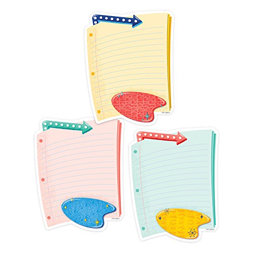 Creative Teaching Press Mid Century Mod Notebook Paper 6" Cut-Outs (8466)