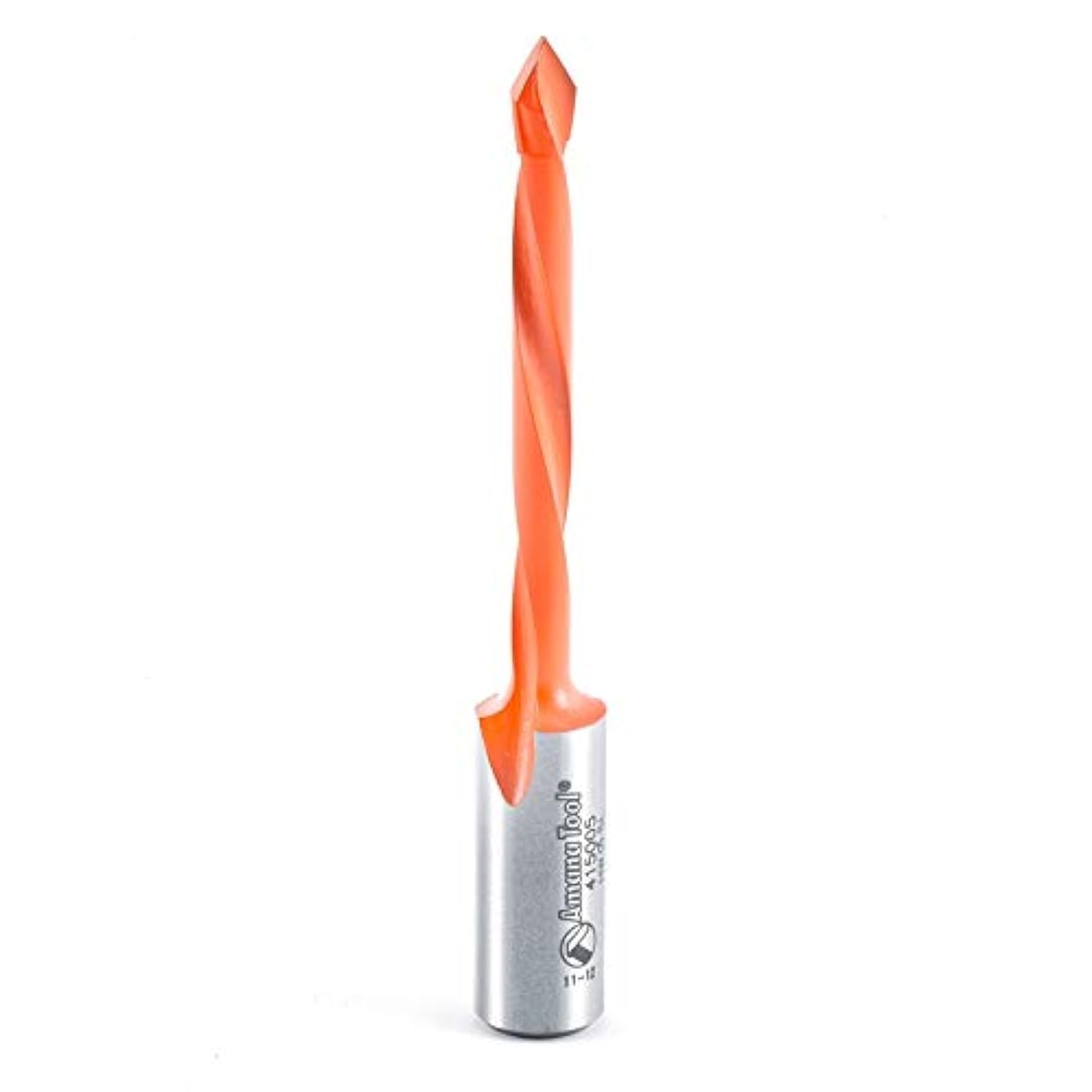 Amana Tool - 415005 Foret à pointe traversante en carbure L/H 5 mm de diamètre x 77 mm de long x 10 mm de long