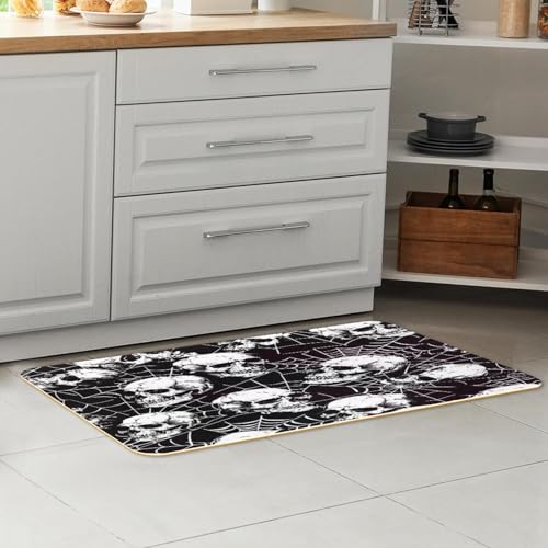 Tapete de cocina para evitar resbalones VAPOKF de calavera absorbente 7