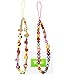 Mordraoe 2pc Cordino per Cellulare Perline , Phone Chain Strap Cordoncino con Perline di Cristallo, Ha Una Funzione Anti-Perso e Anti-vaduta, Adatto per Telefoni Cellulari, MP3, Dischi U, Portachiavi