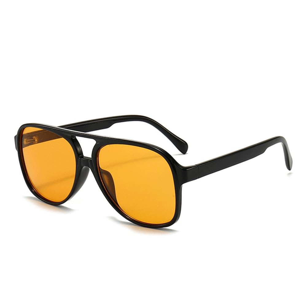 Nuevas Gafas de Sol polarizadas Retro 2026, Gafas de Sol para Mujer, Lentes Vintage para Hombre, Gafas de Sol Negras y Amarillas uv400