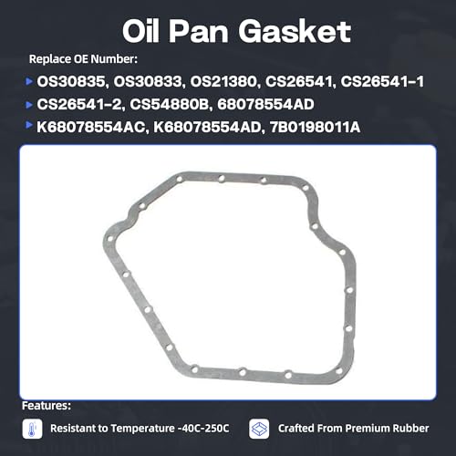 Image of 3.6 Oil Pan Gasket Fit for Chrysler Dodge Jeep Ram 2011-2015 CS26541-1