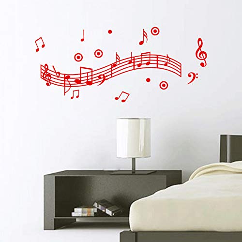 pegatinas Tatuajes de pared Decoración para el hogar Arte Vinilo Stave Poster para sala de estar Music Party Supply